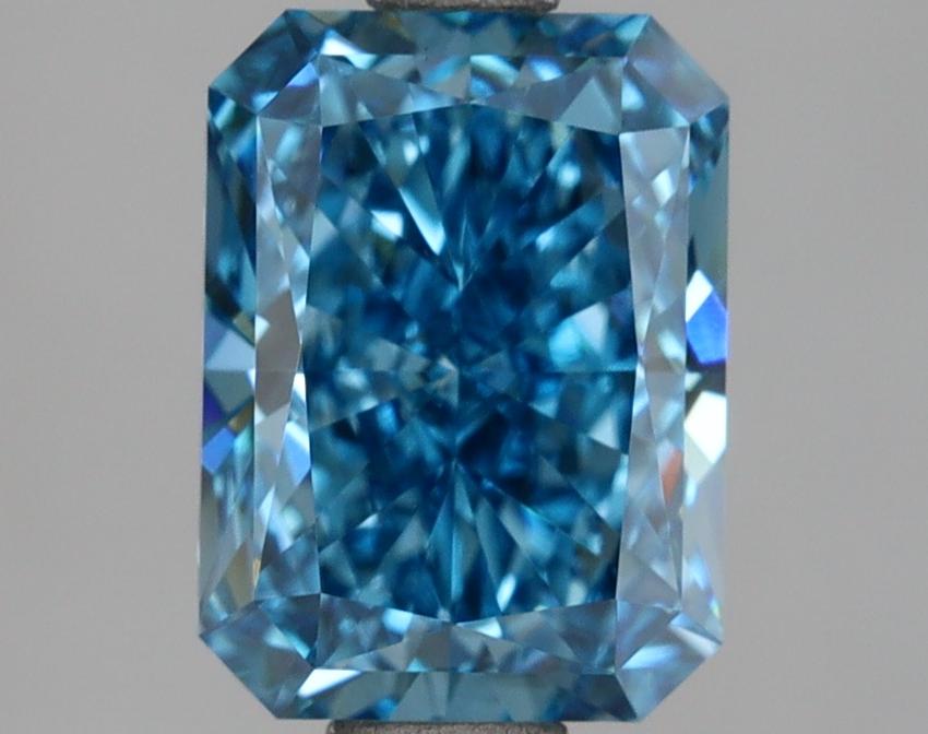 2.54 Ct. Fancy Vivid Blue Radiant Lab Grown Diamond