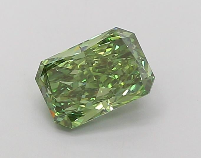 1.5 Ct. Fancy Vivid Green Radiant Lab Grown Diamond