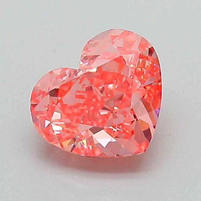 1.04 Ct. Fancy Vivid Pink Heart Lab Grown Diamond