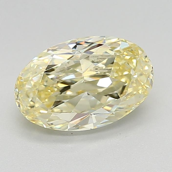 1.70 Ct. Fancy Light  Yellow Oval Lab Grown Diamond