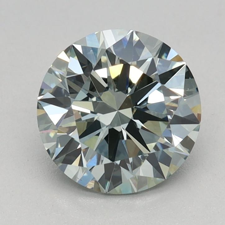 0.91 Ct. Fancy Intense Green Round Lab Grown Diamond