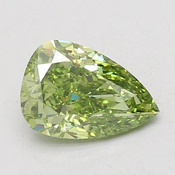 1.01 Ct. Fancy Vivid Green Pear Lab Grown Diamond
