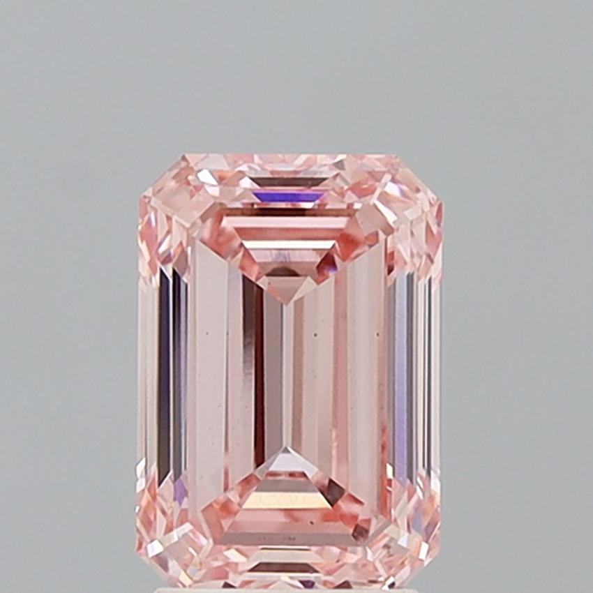 3.00 Ct. Fancy Intense Pink Emerald Lab Grown Diamond