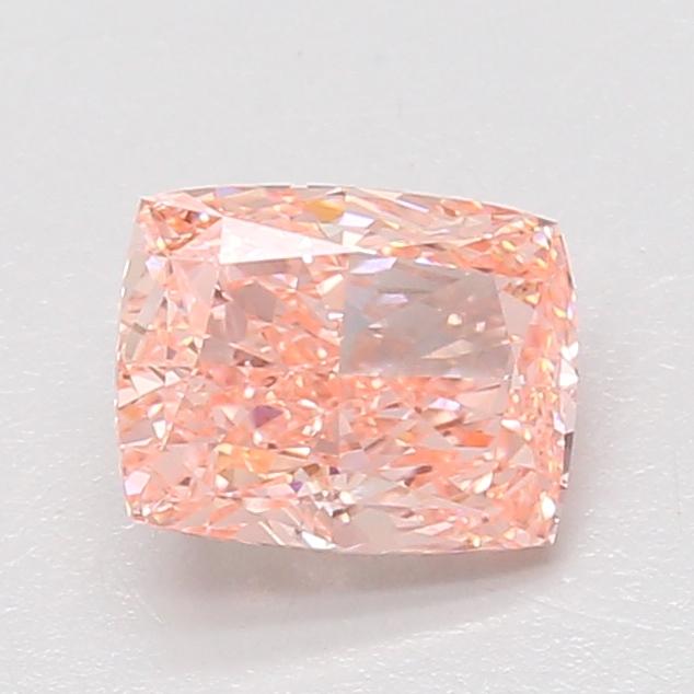 1.58 Ct. Fancy Vivid Pink Cushion Lab Grown Diamond