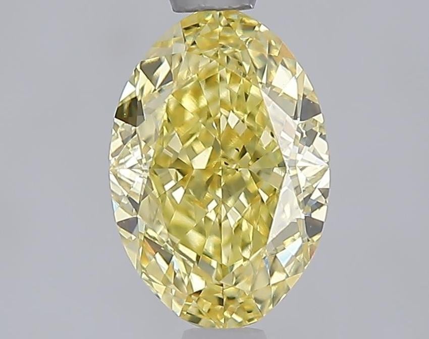 1.56 Ct. Fancy Vivid Yellow Yellow Oval Lab Grown Diamond