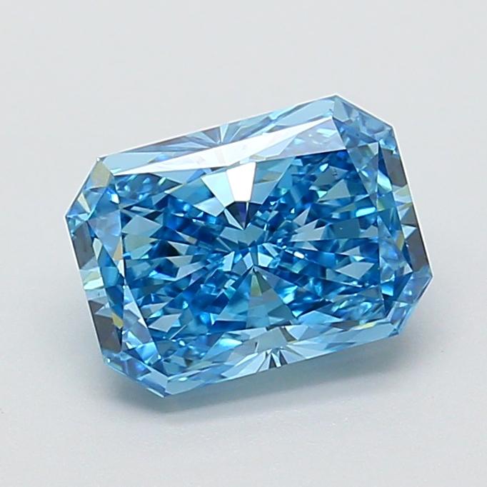 2.02 Ct. Fancy Vivid Blue Radiant Lab Grown Diamond