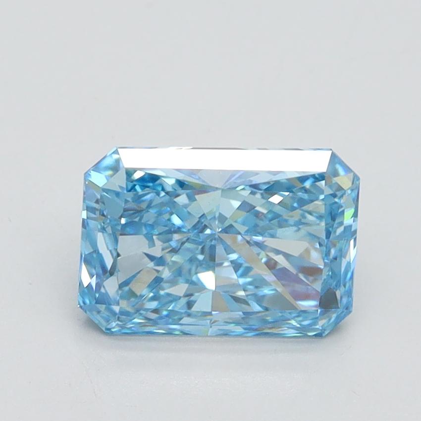1.54 Ct. Fancy Vivid Blue Radiant Lab Grown Diamond