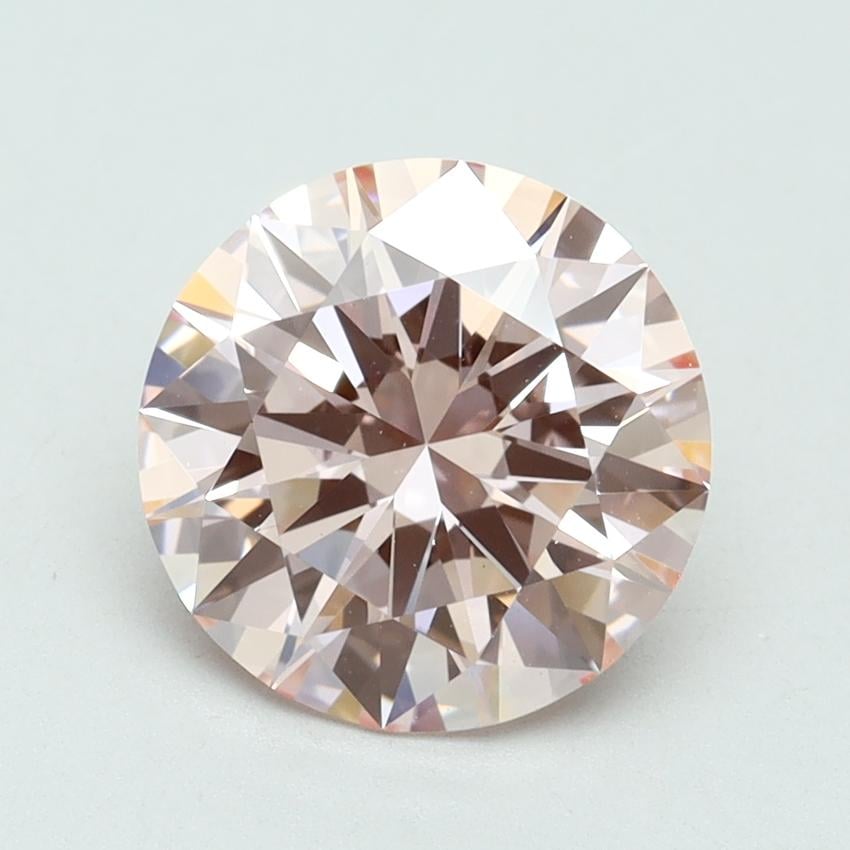 2.41 Ct. Fancy Intense Pink Round Lab Grown Diamond