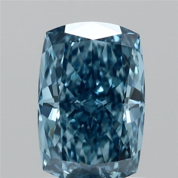 1.03 Ct. Fancy Vivid  Blue Cushion Lab Grown Diamond