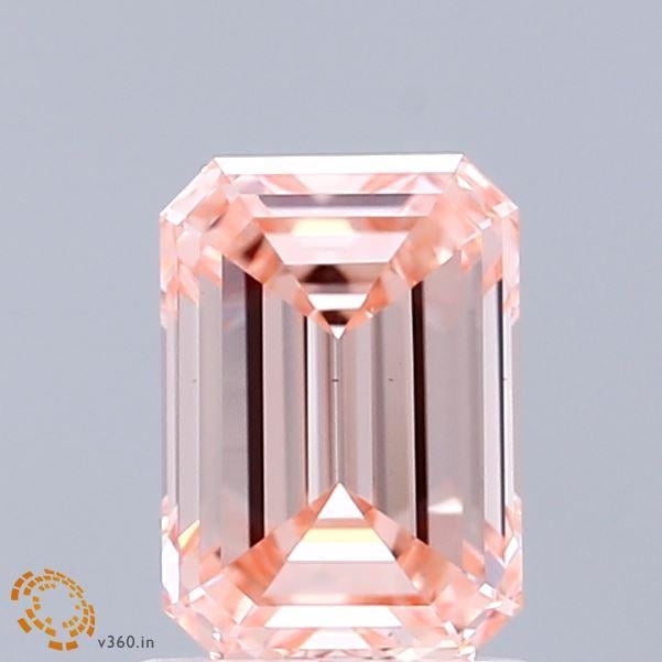 1.41 Ct. Fancy Intense  Pink Emerald Lab Grown Diamond