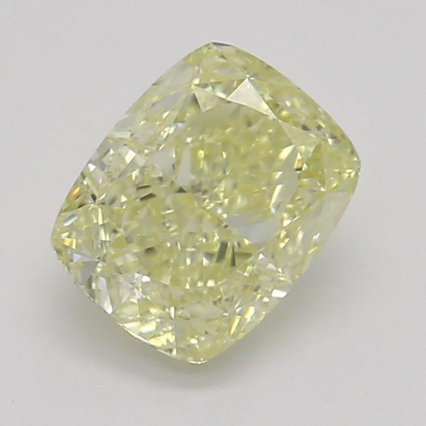 0.72 Ct. Fancy Light Yellow Cushion Diamond