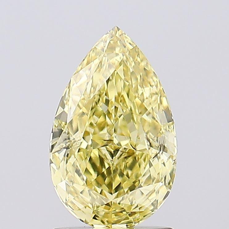 1.55 Ct. Fancy Intense  Yellow Pear Lab Grown Diamond