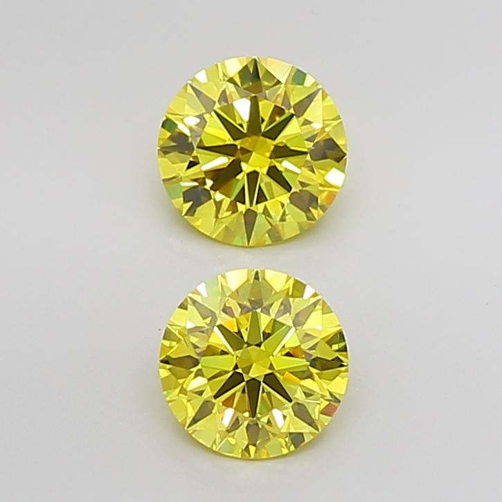 3.11 Ct. Fancy Yellow Round Lab Grown Diamond