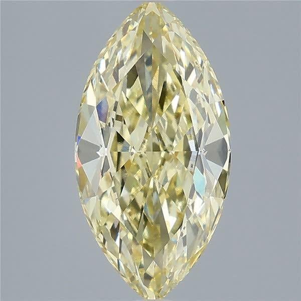3.08 Ct. Fancy Intense Yellow Marquise Lab Grown Diamond