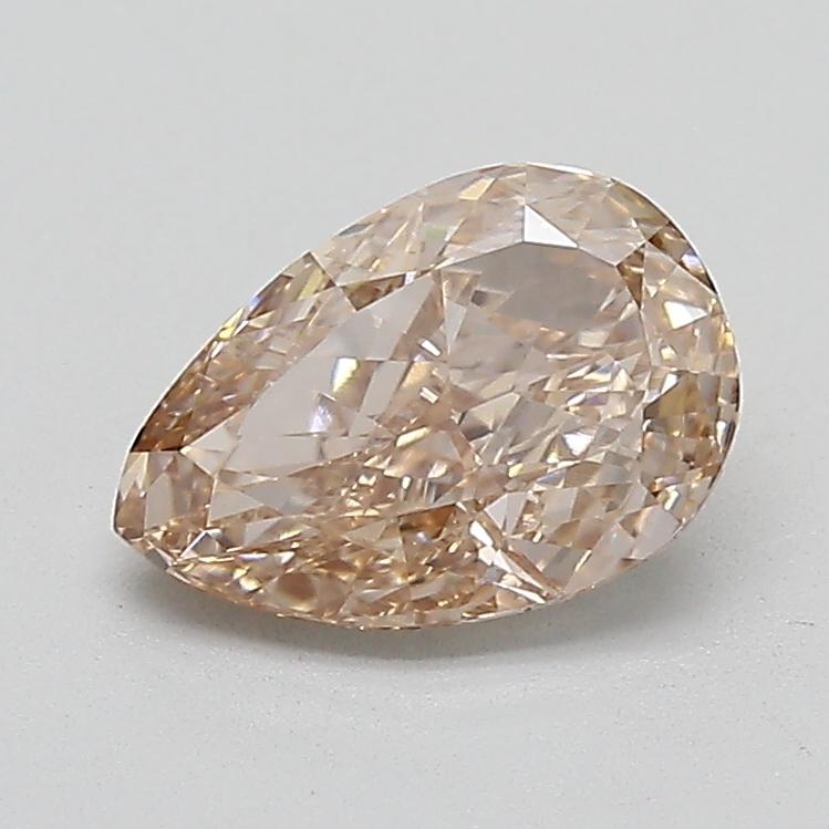 1.45 Ct. Light  Brown Pear Lab Grown Diamond