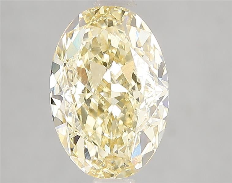 3.01 Ct. Fancy Intense Yellow Oval Lab Grown Diamond