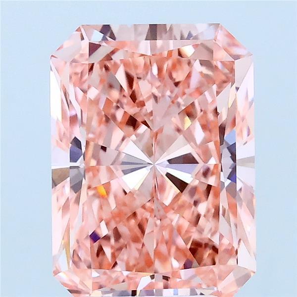 3.02 Ct. Fancy Vivid Pink Radiant Lab Grown Diamond