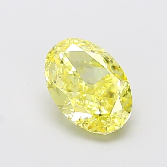 2.02 Ct. Fancy Intense  Yellow Oval Lab Grown Diamond