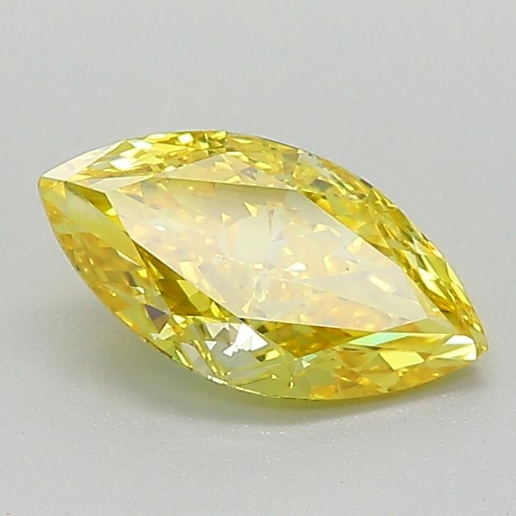 0.89 Ct. Fancy Vivid Yellow Marquise Lab Grown Diamond