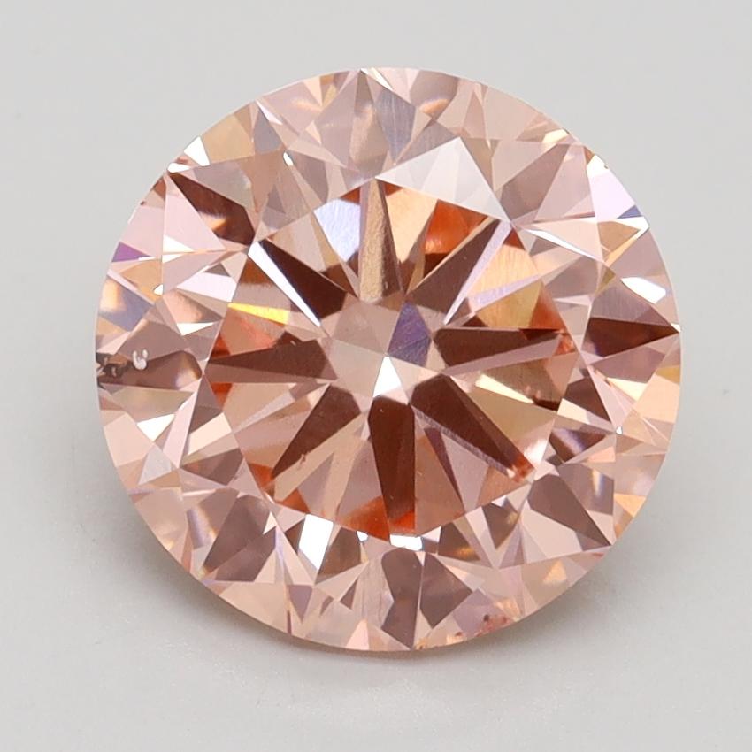 3.00 Ct. Fancy Intense Pink Round Lab Grown Diamond