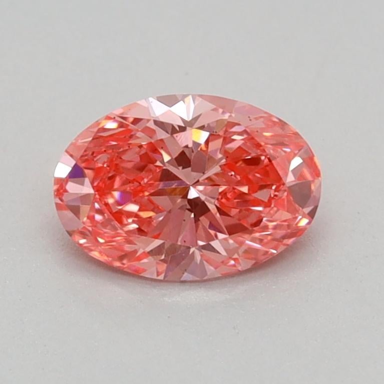 0.36 Ct. Fancy Vivid Pink Oval Lab Grown Diamond