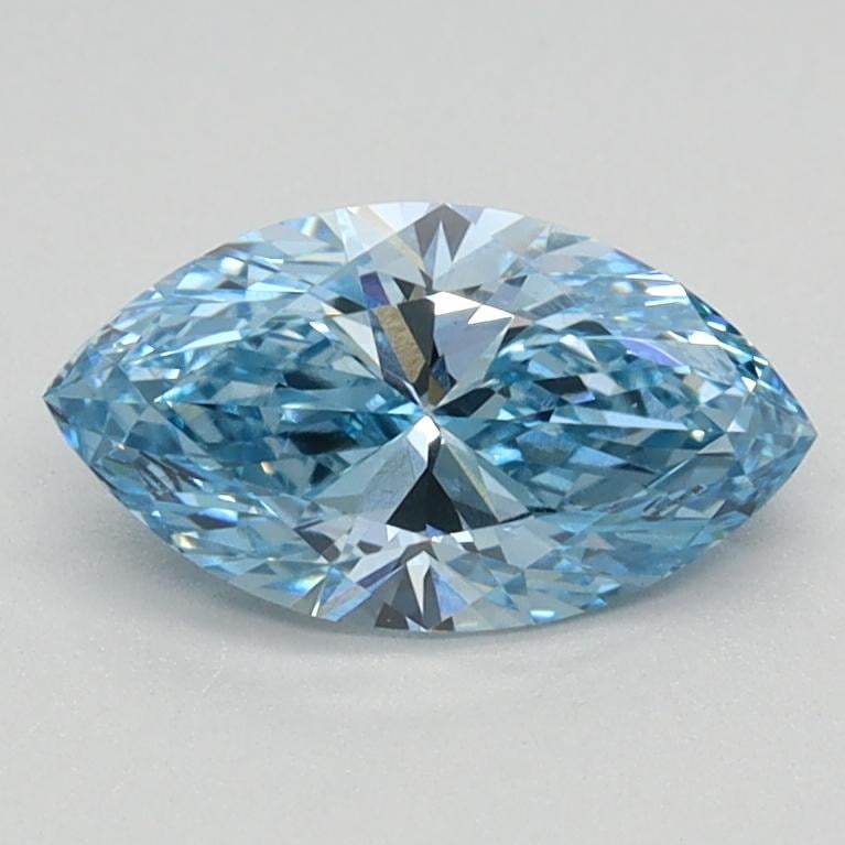 0.80 Ct. Fancy Vivid Blue Marquise Lab Grown Diamond