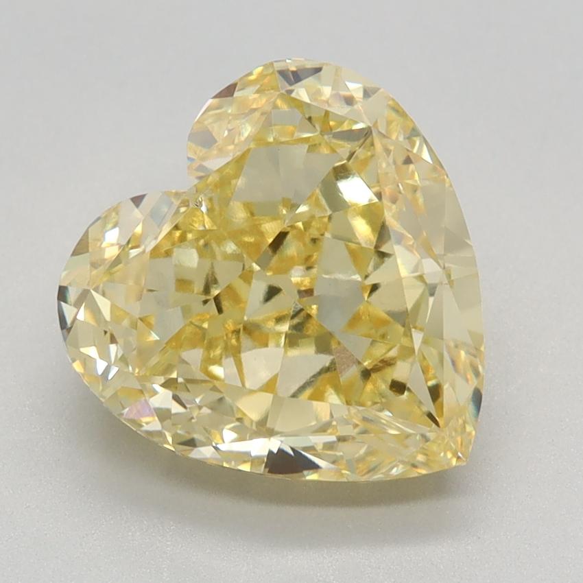 3.35 Ct. Fancy Intense Yellow Heart Lab Grown Diamond