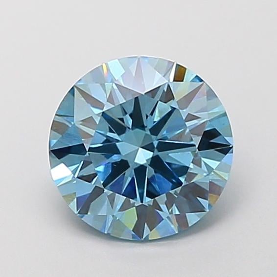 1.81 Ct. Fancy Vivid Blue Round Lab Grown Diamond