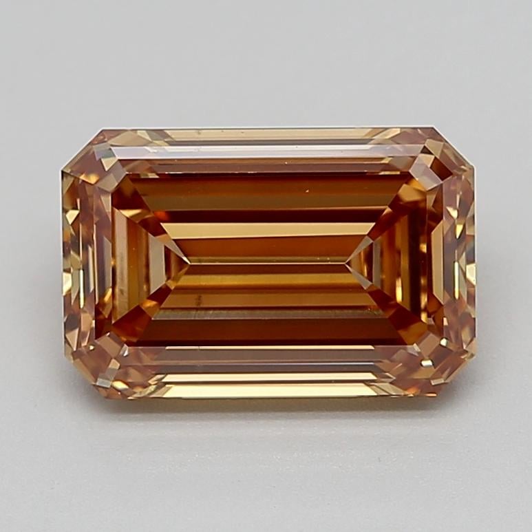 4.03 Ct. Fancy Yellowish Orange Emerald Lab Grown Diamond