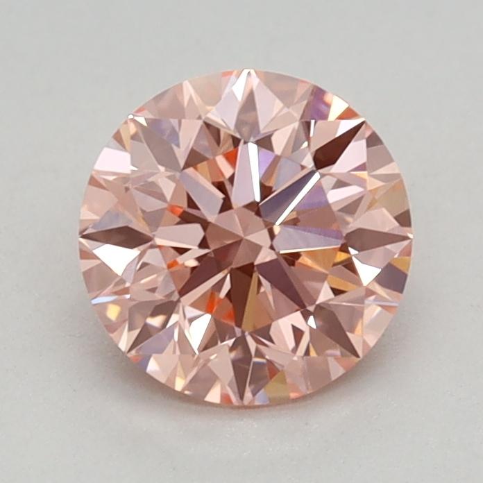 0.73 Ct. Fancy Vivid Pink Round Lab Grown Diamond