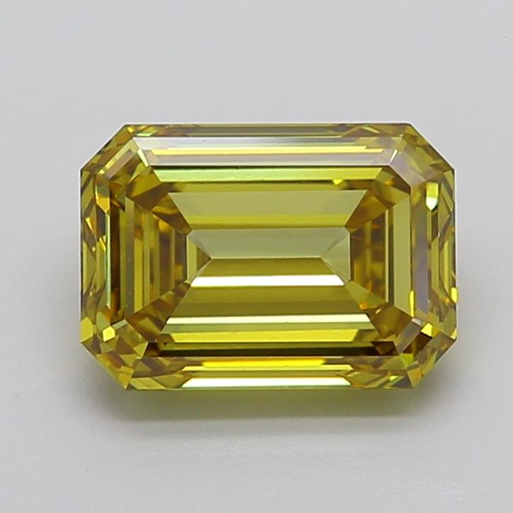 5.00 Ct. Fancy Intense Yellow Emerald Lab Grown Diamond