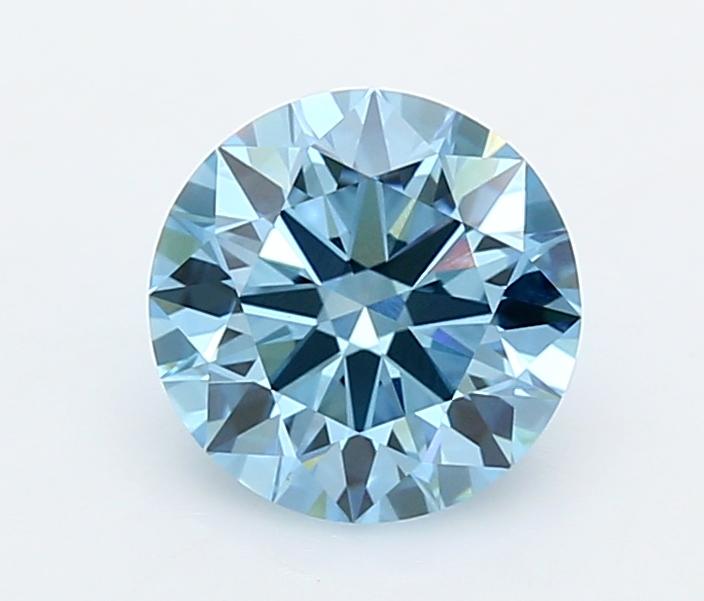 1.53 Ct. Fancy Vivid  Blue Round Lab Grown Diamond