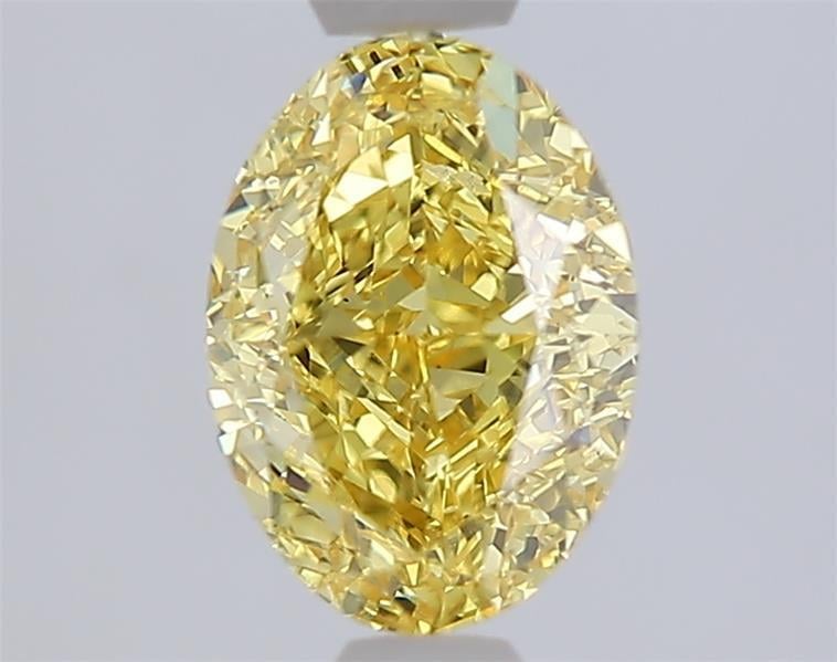 1.60 Ct. Fancy Vivid Yellow Yellow Oval Lab Grown Diamond