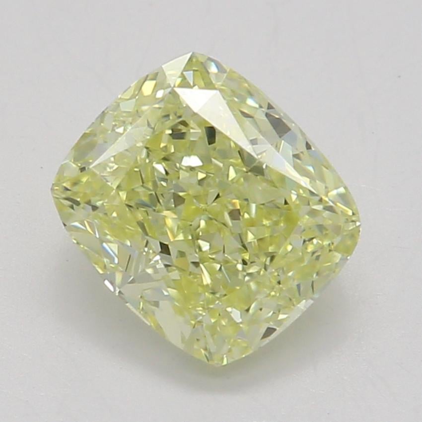0.81 Ct. Fancy Yellow Cushion Diamond