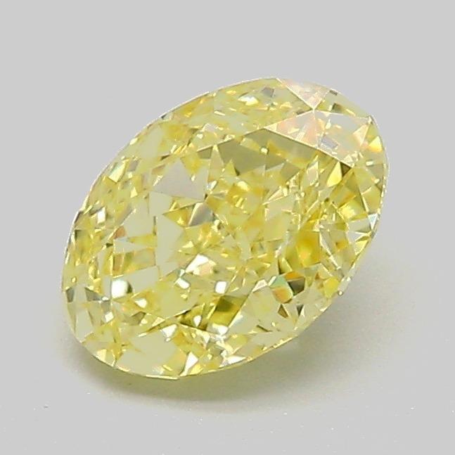 1.06 Ct. Fancy Intense Yellow Oval Lab Grown Diamond