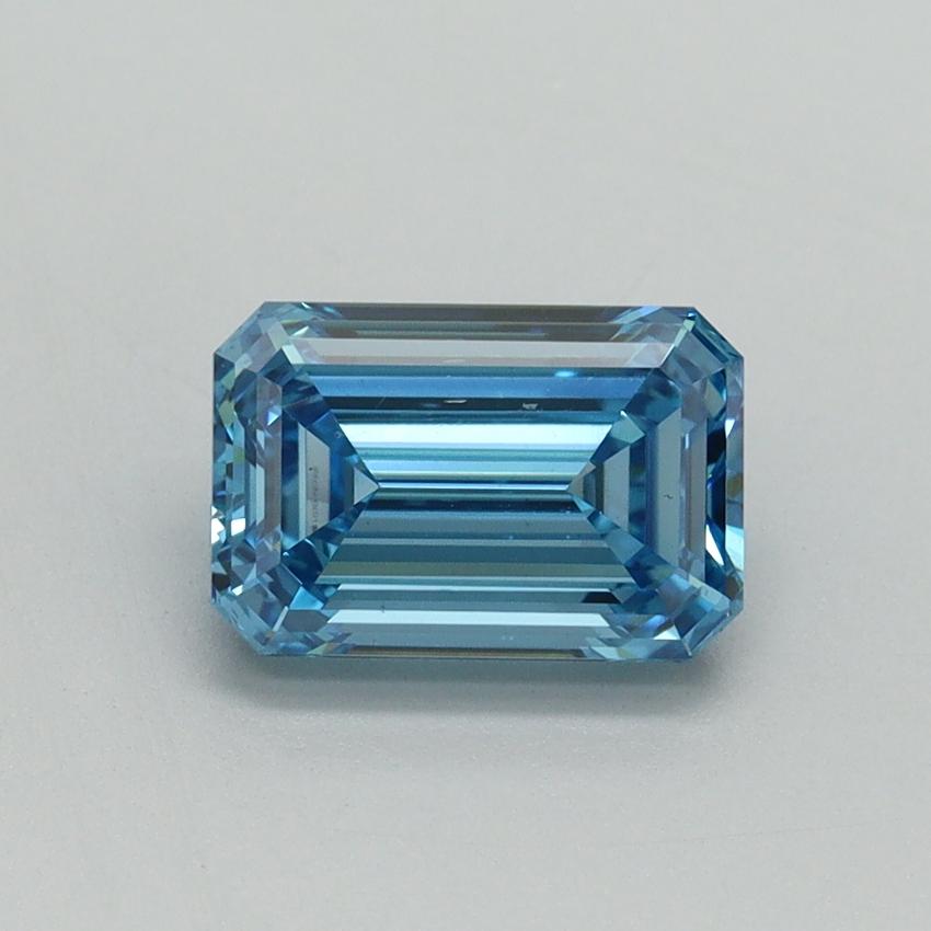 1.51 Ct. Fancy Vivid Blue Emerald Lab Grown Diamond