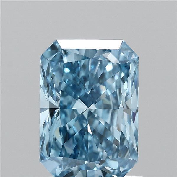 1.65 Ct. Fancy Vivid  Blue Radiant Lab Grown Diamond