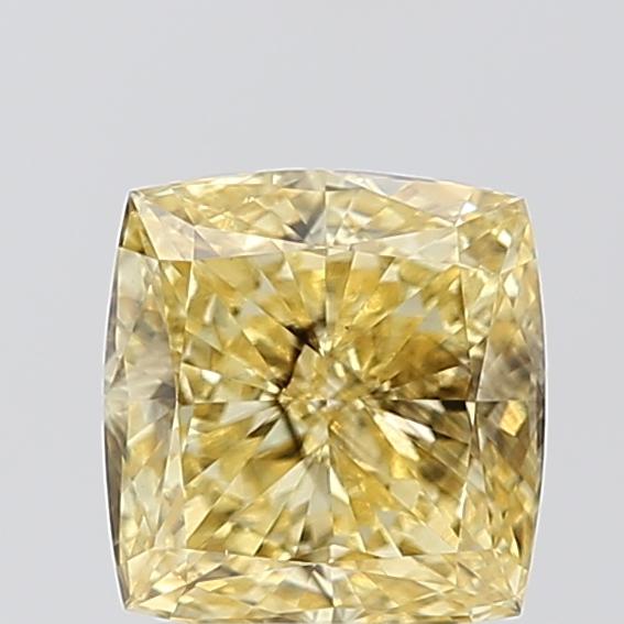 2.02 Ct. Fancy Yellow Cushion Lab Grown Diamond