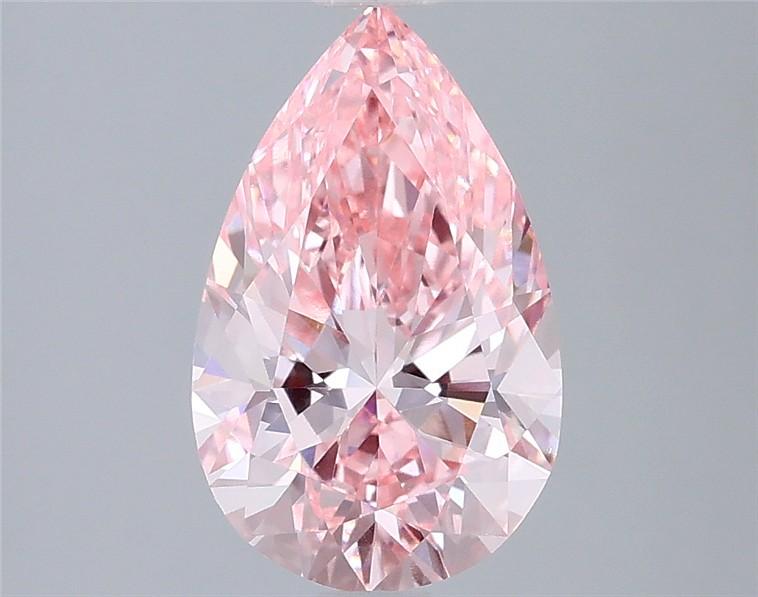 2.00 Ct. Fancy Vivid  Pink Pear Lab Grown Diamond