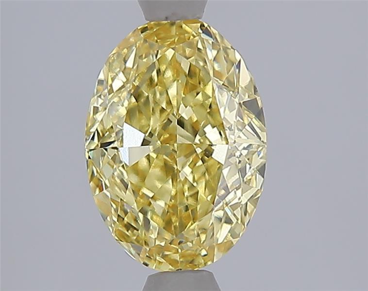 1.58 Ct. Fancy Intense  Yellow Oval Lab Grown Diamond