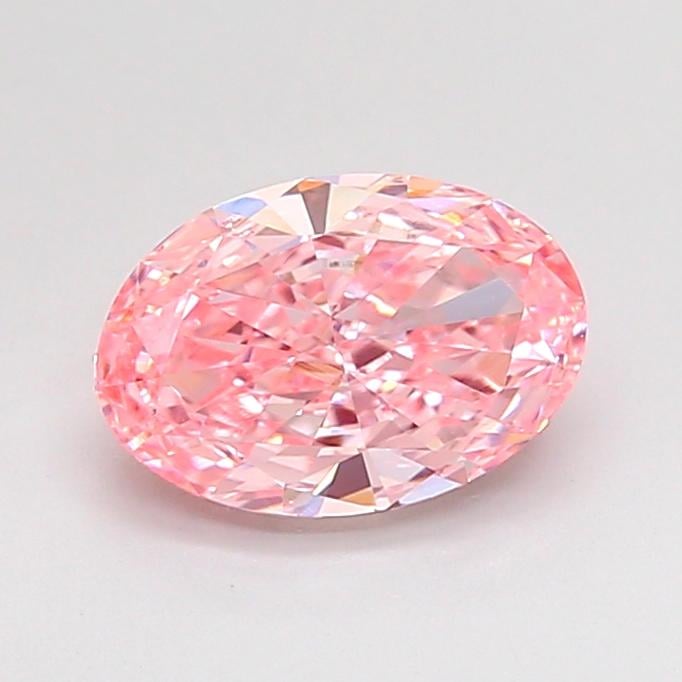 1.24 Ct. Fancy Vivid Pink Oval Lab Grown Diamond