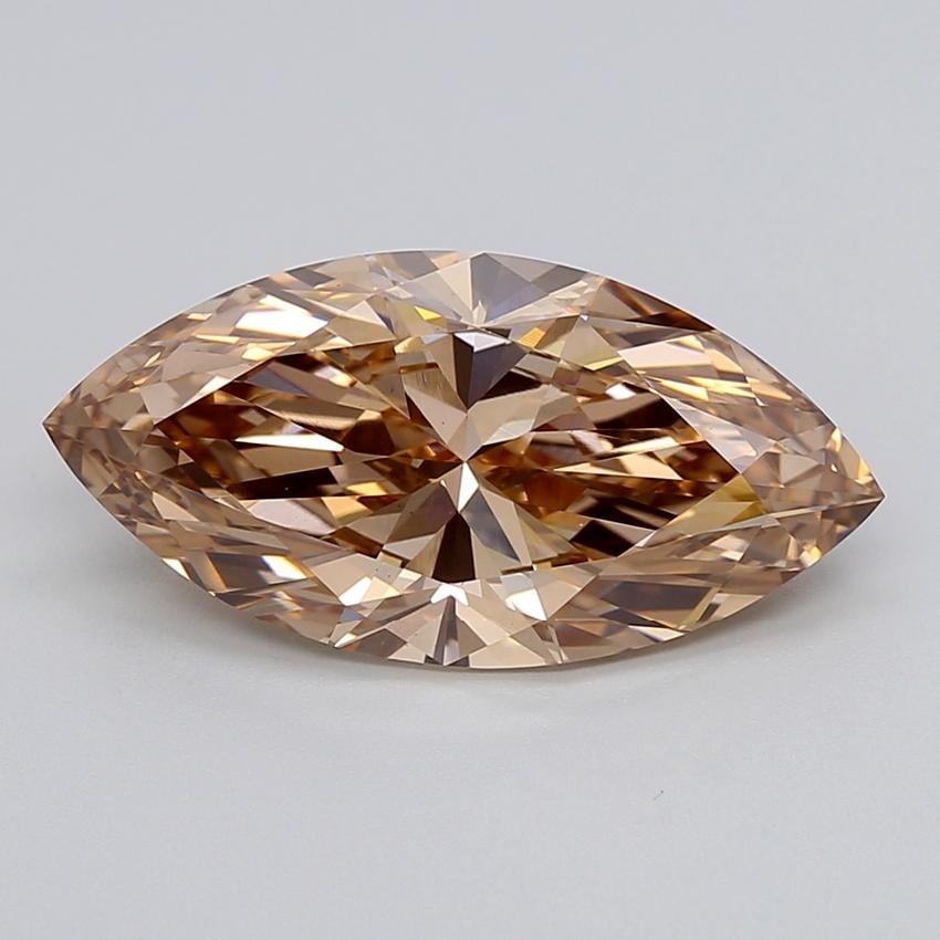 5.01 Ct. Fancy Light  Brown Marquise Lab Grown Diamond