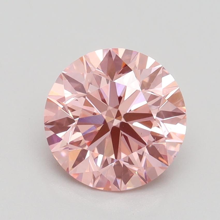 1.82 Ct. Fancy Vivid Pink Round Lab Grown Diamond