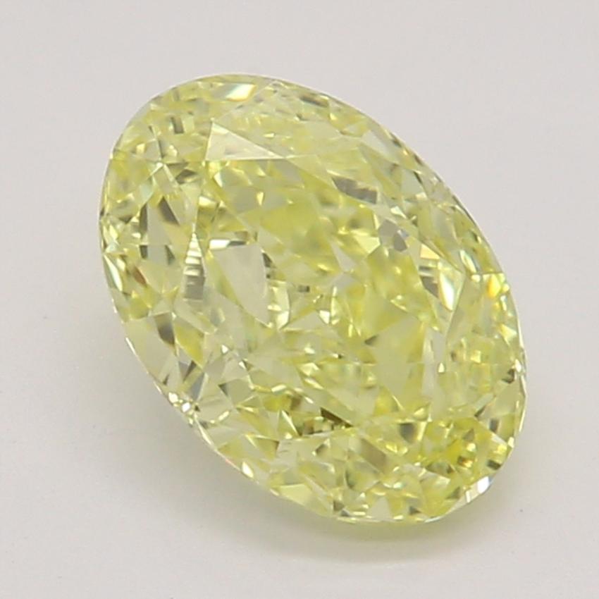0.59 Ct. Fancy Intense Yellow Oval Diamond