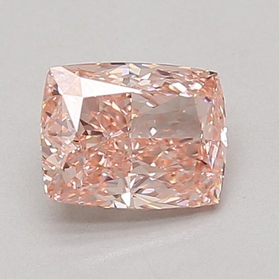 1.10 Ct. Fancy Vivid Pink Cushion Lab Grown Diamond