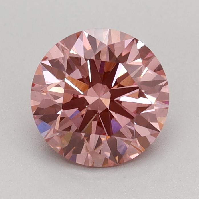 0.75 Ct. Fancy Vivid Pink Round Lab Grown Diamond