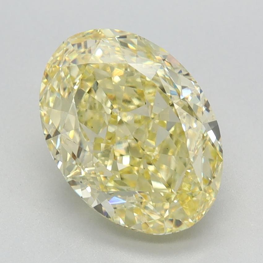 2.54 Ct. Fancy Intense Yellow Oval Lab Grown Diamond