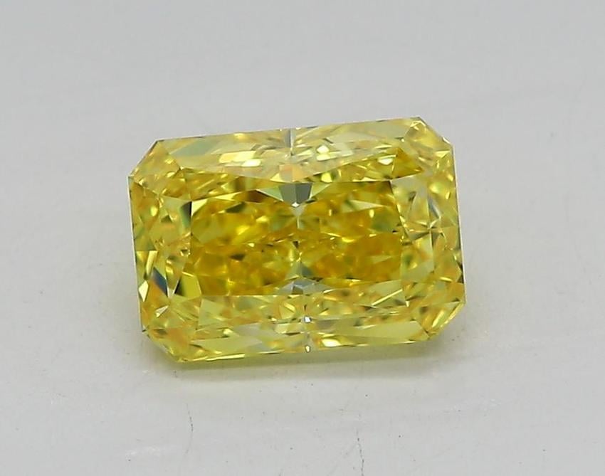 1.06 Ct. Fancy Vivid Yellow Radiant Lab Grown Diamond