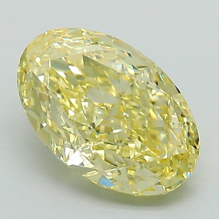 1.87 Ct. Fancy Yellow Oval Lab Grown Diamond