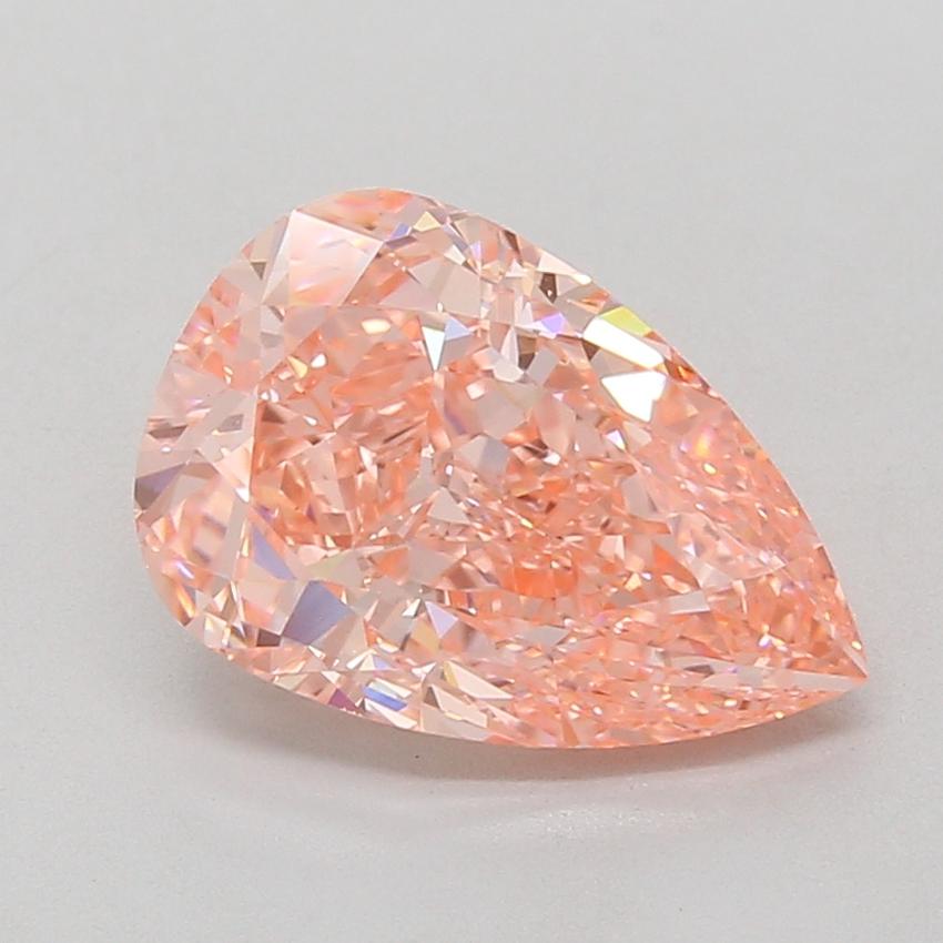 3.76 Ct. Fancy Vivid Pink Pear Lab Grown Diamond